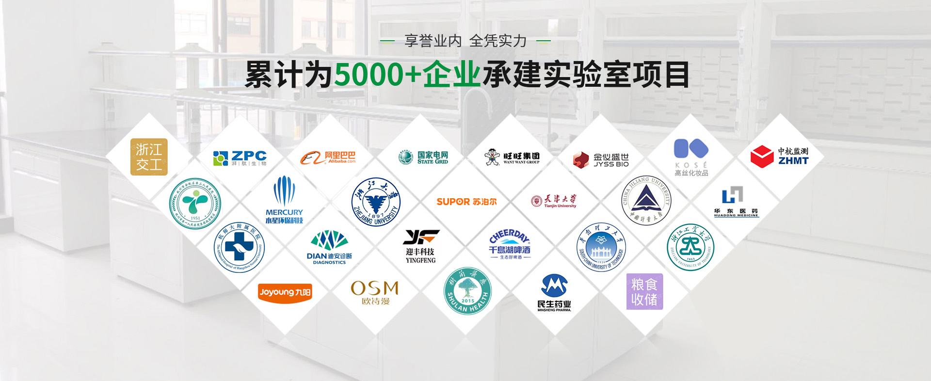 塘樹科技累計為5000+企業(yè)承建實驗室項目